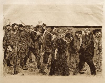 Processione dei tessitori da Käthe Kollwitz