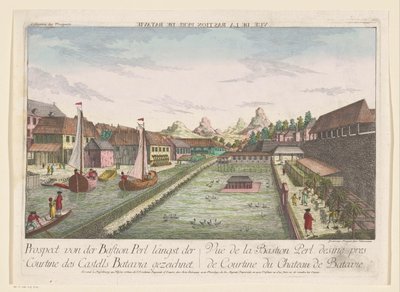 Veduta del bastione Parel, parte del Castello Batavia da Kaiserlich Franziskische Akademie