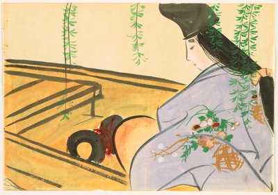 Fiori di Cento Mondi (Momoyogusa): Asazuma nella Sua Barca (Asazuma-bune) da Kamisaka Sekka