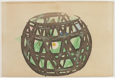 Fiori di Cento Mondi (Momoyogusa): Cesto di Fiori (Hanakago) da Kamisaka Sekka