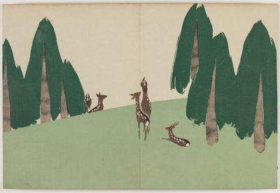 Fiori di cento mondi (Momoyogusa): Pianura di Kasuga (Kasugano) da Kamisaka Sekka