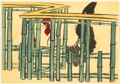Fiori di Cento Mondi (Momoyogusa): Gallo (Chabo) da Kamisaka Sekka