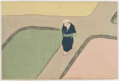 Fiori di Cento Mondi (Momoyogusa): Campo Primaverile (Haru no tanomo) da Kamisaka Sekka