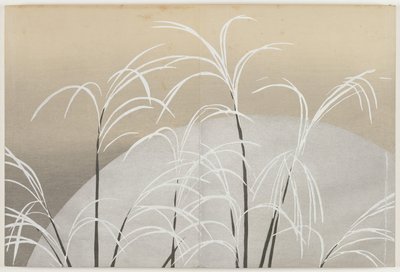 Fiori di Cento Mondi (Momoyogusa): Erba Susuki al Chiaro di Luna (Obana ni tsuki) da Kamisaka Sekka
