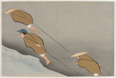 Fiori di Cento Mondi (Momoyogusa): Barche da Traino (Hikibune) da Kamisaka Sekka
