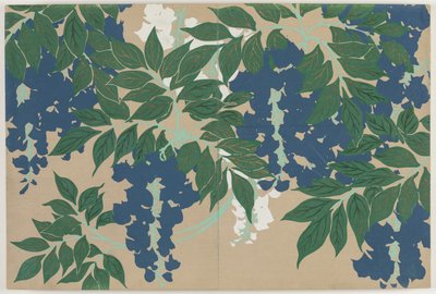 Fiori di cento mondi (Momoyogusa): Glicine (Fuji) da Kamisaka Sekka