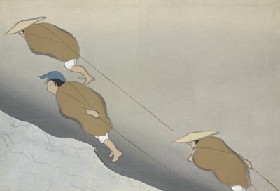 Hikifune, da Momoyo-gusa (Il mondo delle cose) Vol II, pub.1909 da Kamisaka Sekka
