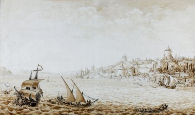 Vista del Rumeli Hisari, 1777 da Kamsetzer