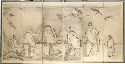 Quattro Anziani del Monte Shang da Kanō Tan’yū