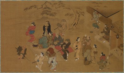 Scena di danza primaverile da Kanō Tan’yū