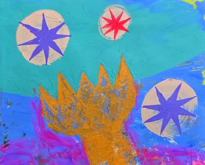 Corona e stelle astratte da Kanat Ibragimov