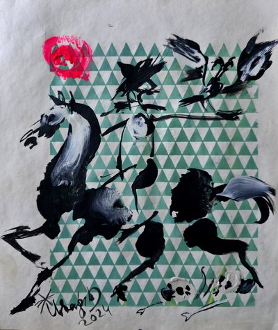 Abstract su "Dynamic Horse" da Kanat Ibragimov