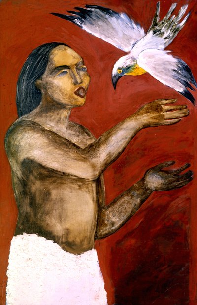 Sciamano e uccello spirituale da Kanat Ibragimov