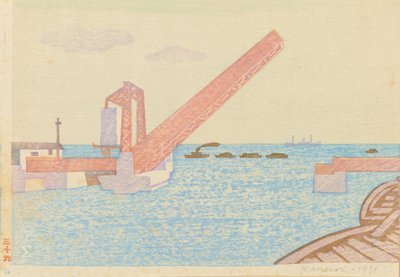 Ponte levatoio di Shibaura da Kanenori Suwa