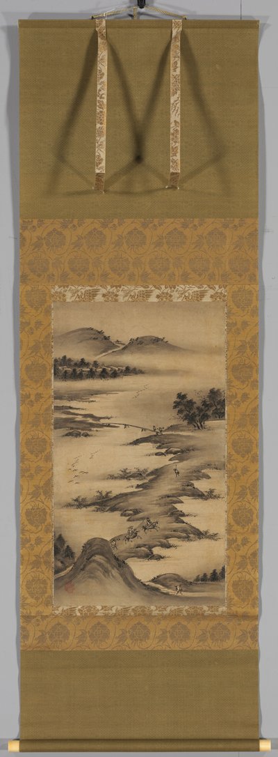 Paesaggi stagionali: Autunno, metà-fine 1500 da Kano Hideyori