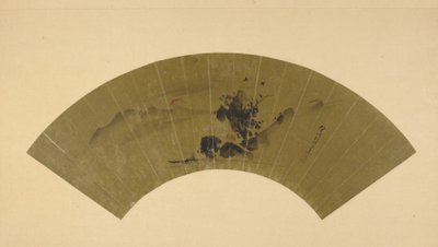 Fiume e sole rosso, periodo Edo da Kano Isen