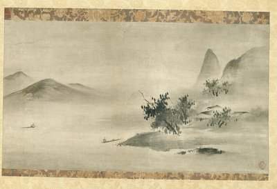 Paesaggio a inchiostro da Kano Motonobu