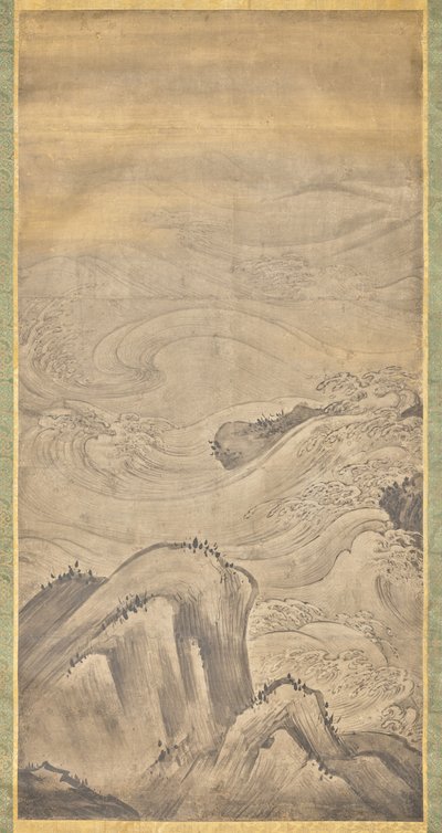 Rocce e onde da Kano Motonobu