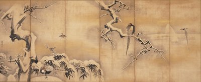 Uccelli nel paesaggio, prima metà del XVII secolo da Kano Naonobu
