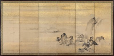 Paesaggi estivi e invernali, 1600s da Kano Naonobu