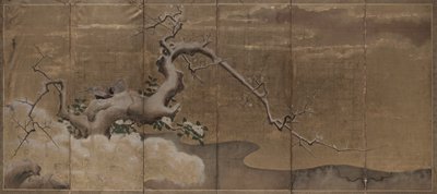 Scena Invernale con Alberi di Prugne e Fagiani (Uccelli a Destra) da Kano Naonobu