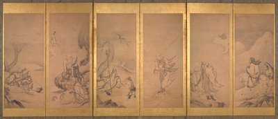 Patriarchi buddisti, taoisti e confuciani da Kano Sanraku