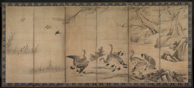 Oche selvatiche, fine 1500-inizio 1600 da Kano Sanraku