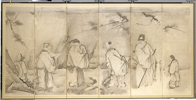 Quattro anziani del Monte Shang da Kanō Tan’yū