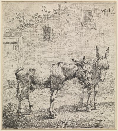 I due asini da Karel Dujardin