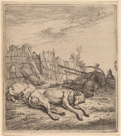 Cani da caccia da Karel Dujardin