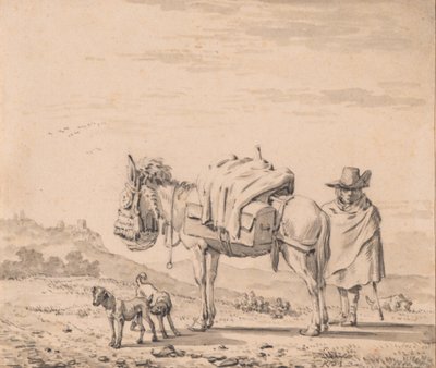 Uomo con un mulo da Karel Dujardin