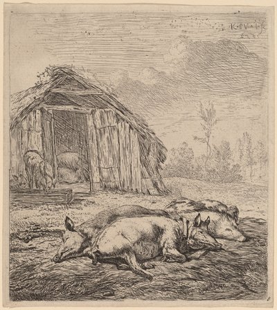 Tre Maiali da Karel Dujardin