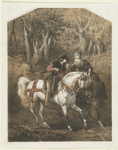 Floris V e Agnes van der Sluis, ca. 1270-1280 da Karel Frederik Bombled