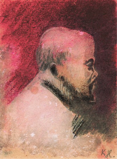 Ritratto del poeta Paul Verlaine da Karel Hlavácek