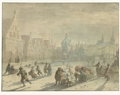 Galgewater a Leida con divertimenti sul ghiaccio da Karel Slabbaert