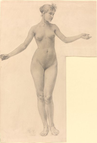 Nudo Femminile con Braccia Distese da Karel Vitezslav Masek