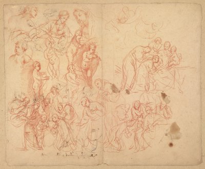Studi di figure (recto); Studi di figure (verso) da Karel Škréta