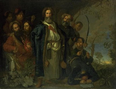 Una delegazione tartara in visita a Copenaghen da Karel van III Mander