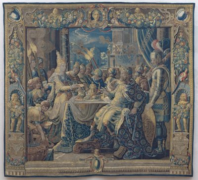 Cleopatra intrattiene Antonio da Karel van II (workshop of) Mander