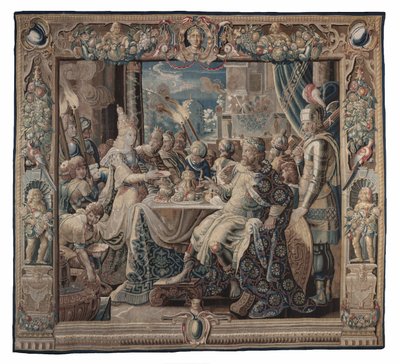 Cleopatra intrattiene Antonio da Karel van II Mander