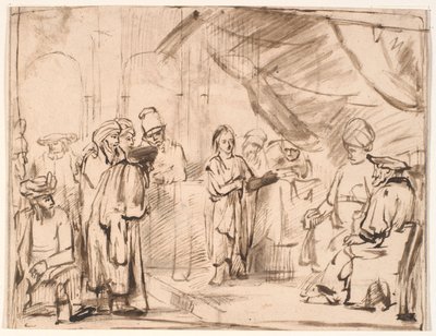 Gesù dodicenne nel tempio da Karel van Savoy