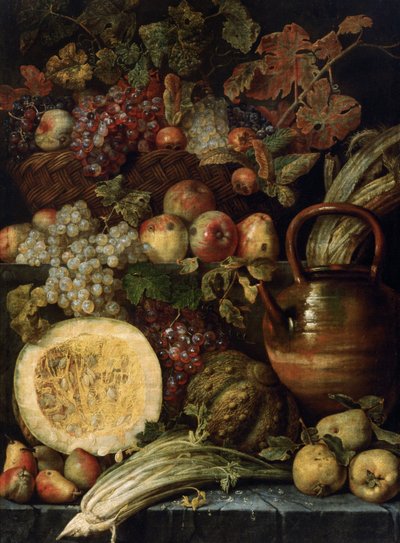 Natura morta con frutta da Karel van Vogelaer