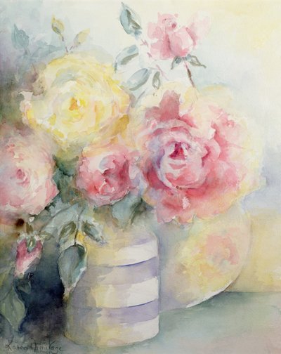 Rose in una brocca cornica da Karen Armitage