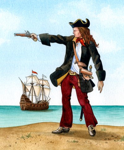 Anne Bonny, c1698, pirata irlandese da Karen Humpage