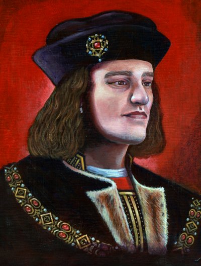 Dipinto contemporaneo di Re Riccardo III 1452-1485, 2013 da Karen Humpage