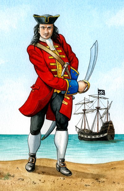 John Calico Jack Rackham, 1680-1720, Capitano Pirata Inglese da Karen Humpage