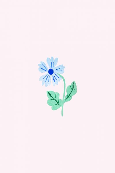 Delicato fiore blu da Karen Menzenbach