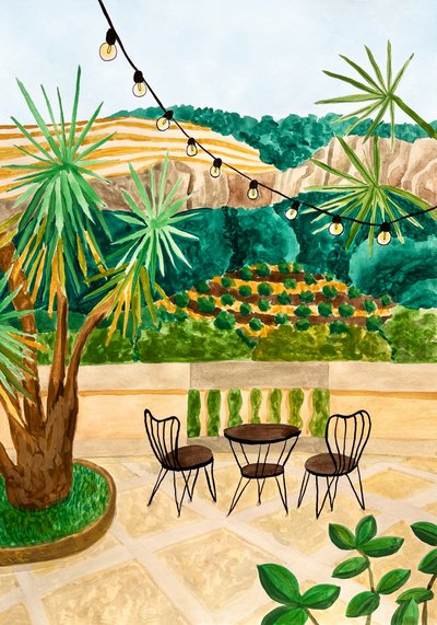 Splendida vista sul patio da Karen Menzenbach