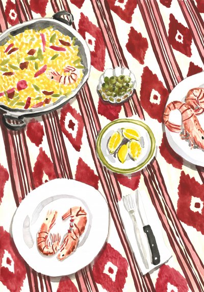 Pasto a base di paella spagnola da Karen Menzenbach