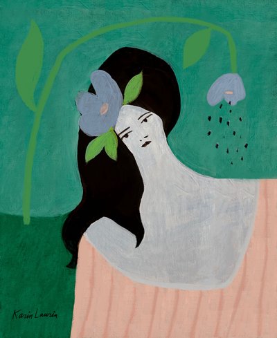Sogno di fiori blu da Karin Lauria